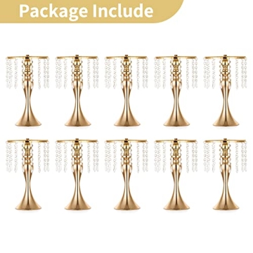 Elegant 10-Piece Flower Stand Set for Weddings & Events