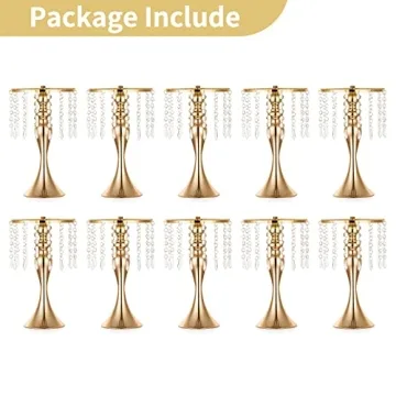 Elegant 10-Piece Flower Stand Set for Weddings & Events