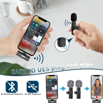 Professional Wireless Lavalier Microphone for iPhone and Android