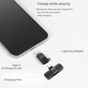 Professional Wireless Lavalier Microphone for iPhone and Android