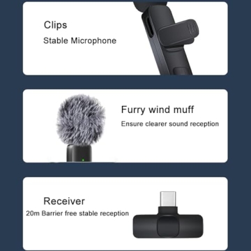 Professional Wireless Lavalier Microphone for iPhone and Android