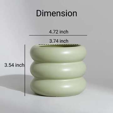 Stylish SANDYBAYTAS Ceramic Plant Pot for Any Decor