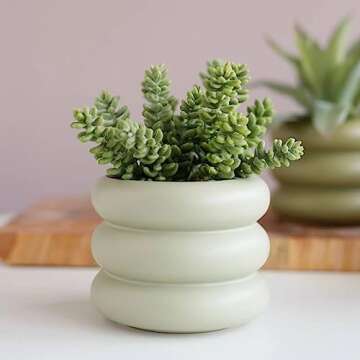 Stylish SANDYBAYTAS Ceramic Plant Pot for Any Decor