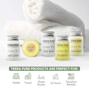 Luxury Terra Pure Hotel Toiletries Bulk Set | 150 Mini Amenities