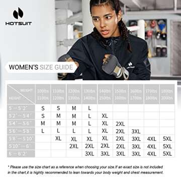 HOTSUIT Sauna Suit for Women Weight Loss Machine Washable Sweat Sauna Jacket Pants Anti Rip Sweat Suit for Gym Workout