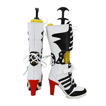 Shop Chong Sheng White PU Pleather High Heel Boots Online