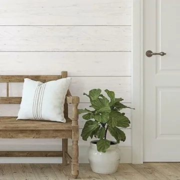 Stylish Removable Peel and Stick Shiplap Wallpaper