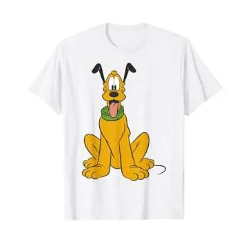 Disney Mickey And Friends Traditional Pluto Portrait T-Shirt - Officially Licensed Apparel for Fans ...