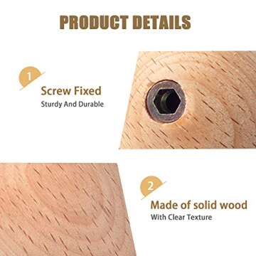 WONQEXZ Wall Hook,Child Baby Nursery Wood Wall Hook,Natural Wild Animal Coat Hooks,Wooden Hooks,Children Wall Mounted Hook,Set of 4