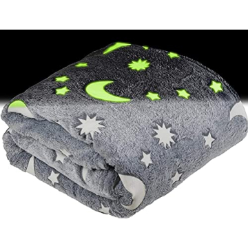 SP HOME GOODS Glow in The Dark Throw Blanket Gift for Girls and Kids Ages 4-14 and for Grandkids - [...