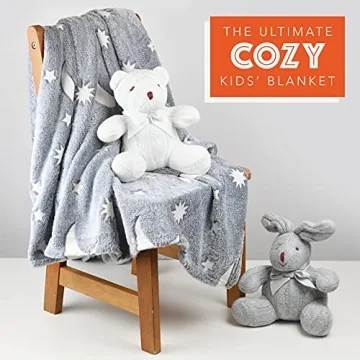 Glow in The Dark Throw Blanket for Kids 4-14 - Cozy & Fun