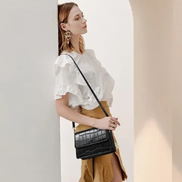 Telena Vegan Leather Crossbody Bag with Adjustable Straps