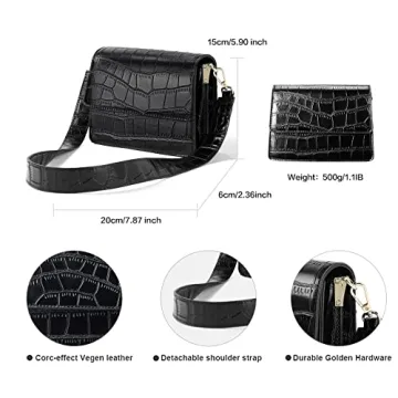 Telena Vegan Leather Crossbody Bag with Adjustable Straps