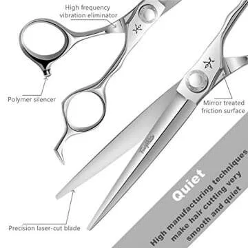 Fengliren Professional Hair Cutting Scissors 6.5 Inch Sharp Alloy Shears