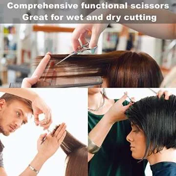 Fengliren Professional Hair Cutting Scissors 6.5 Inch Sharp Alloy Shears
