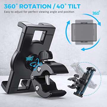 KDD Spin Bike Tablet Holder - Universal Device Mount