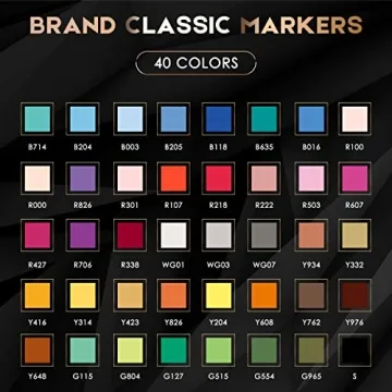 Caliart 41 Colors Dual Tip Alcohol-Based Art Markers