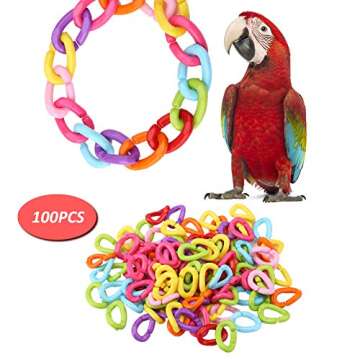 Colorful 100Pcs Plastic C-Clips for Pets and DIY Fun