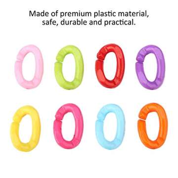 Colorful 100Pcs Plastic C-Clips for Pets and DIY Fun