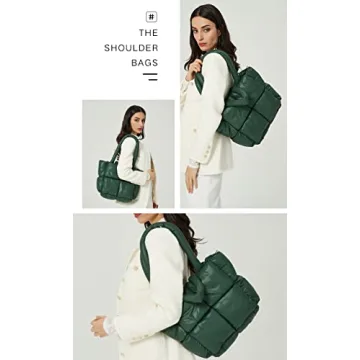 Chic Puffer Shoulder Bag Mini Hobo Bag for Women 2024