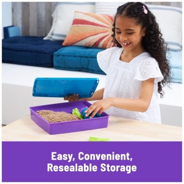 Kinetic Sand, Deluxe Beach Castle Playset with 2.5lbs of Beach Sand, Includes Molds and Tools, Sensory Toys for Kids Ages 5+