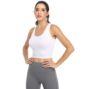 Joviren 4-Pack Workout Crop Tank Tops for Women
