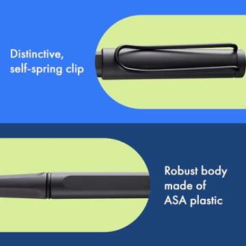 Lamy Safari Charcoal Rollerball Pen - Charcoal - Model 317