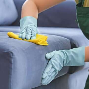 CARE HOME Gloryfox Rubber 150 Cleaning Gloves for Dishwashing - 1 Pair Kitchen Gloves for Washing Dishes and Household Cleaning, Thoughtful Gifts for Ladies, Non-slip & Reusable (Pink)