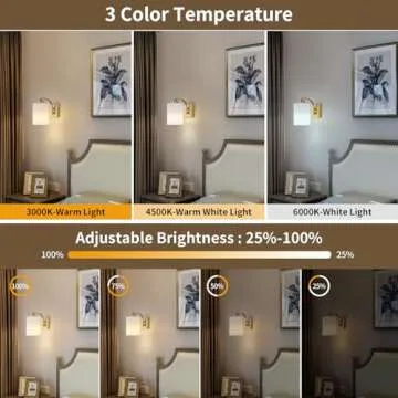 Stylish Rechargeable Wall Sconces with Remote Control