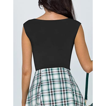 REORIA Women's Summer V Neck Bodysuit for All Occasions