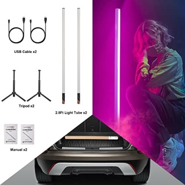 LUXCEO RGB Tube Light Bar for DJs & Photography Lighting