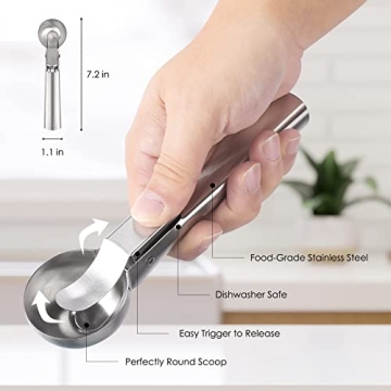 D Ice Cream Scoop - Effortless Ice Cream Serving and More