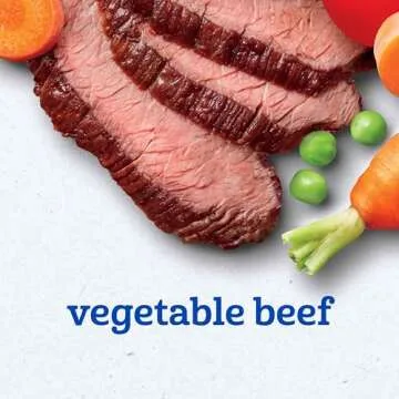 Gerber Baby Food 2nd Foods, Dinner, Vegetable & Beef Puree, 4 Ounce Tubs, 2-Pack (Pack of 8)