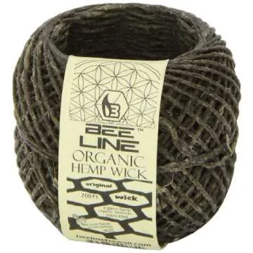 Bee Line Hemp Wick 200 FT Eco-friendly Natural Wick Spool