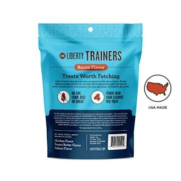 BIXBI Trainers All-Natural Grain-Free Dog Training Treats, Bacon, 6 oz
