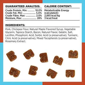 BIXBI Trainers All-Natural Grain-Free Dog Training Treats, Bacon, 6 oz