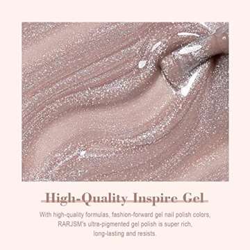 RARJSM Cat Eye Gel Nail Polish Purple Nude Gray Silver Glitter 15ml 9D Cateye Galaxy Universal Shimmer Velvet Ice Gel Polish Single Bottle with Magnetic Stick UV LED Curing Require Soak Off Home Salon