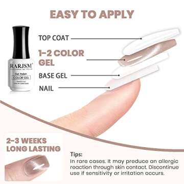 RARJSM Cat Eye Gel Nail Polish Purple Nude Gray Silver Glitter 15ml 9D Cateye Galaxy Universal Shimmer Velvet Ice Gel Polish Single Bottle with Magnetic Stick UV LED Curing Require Soak Off Home Salon