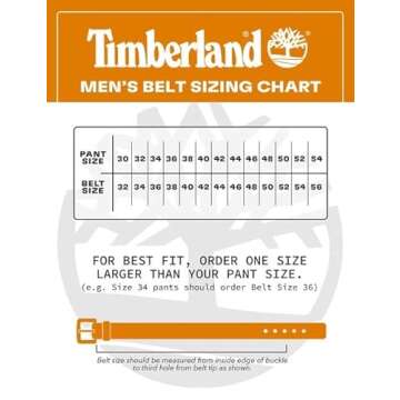 Timberland Men's Big & Tall 40mm Pull Up Leather Belt, Brown, 56