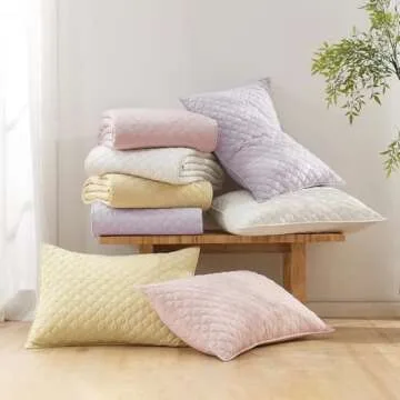 HORIMOTE HOME Cream Quilt Queen Size, Lightweight Quilt for Summer Ultra-Soft Microfiber Modern Style Quilted Clouds Pattern Bedspread Quit Set 3 Pieces(1 Quilt and 2 Pillow Shams)