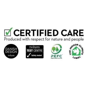 Tvilum 2 Drawer Small White Nightstand – Eco-Friendly Design and Easy Assembly