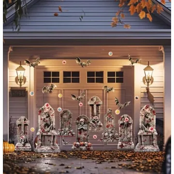 HEIPINIUYE Halloween Graveyard Trunk or Treat Kit for SUV