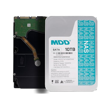 Renewed MDD 10TB 7200RPM SATA 6.0Gb/s NAS HDD - 256MB Cache