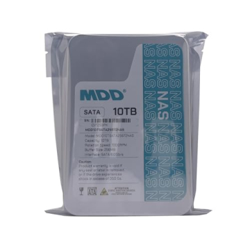 MDD 10TB SATA 6.0Gb/s NAS Hard Drive Renewed