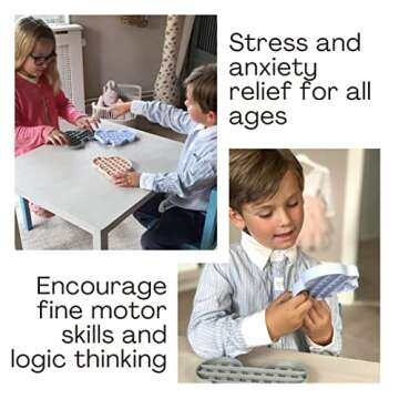 AGERFALK (3 Pack) Cute Pop it´s Fidgets for Girls 10-12, Elephant, Mickey, Koala, Valentines Pop it, Anxiety and Stress Relief Poppit