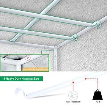 4x4 Grow Tent, Ohuhu 48x48x80 Inch Indoor High-Reflective Mylar Hydroponic Grow Tents 600D Oxford with Observation Window Floor Tray and Tool Bag, Growing Tent for Plant Growing Gardening Germination