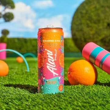 Alani Nu ORANGE KISSSugar Free Low Calorie Energy Drinks | 200mg Caffeine | Biotin B Vitamins | Zero Sugar | 15 Calories | 12 Fl Oz Cans | 12 Pack