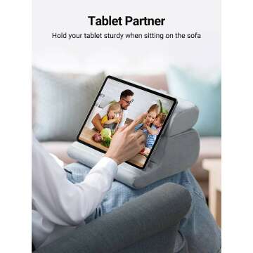 Tablet Pillow Stand - Adjustable Holder for Comfort