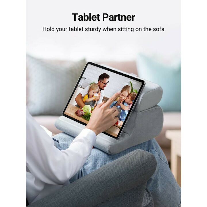 Tablet Pillow Stand - Adjustable Holder for Comfort