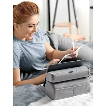 Tablet Pillow Stand - Adjustable Holder for Comfort